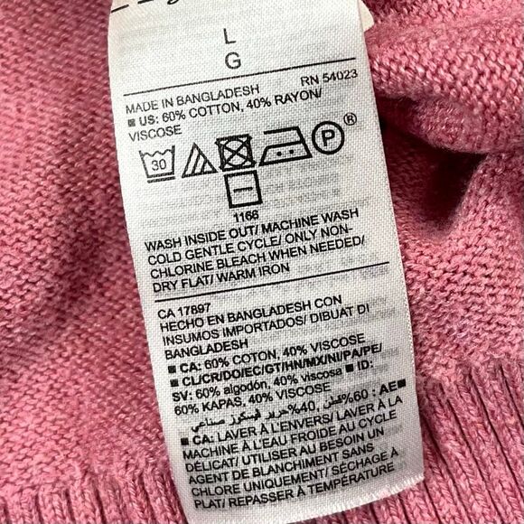 Old Navy Women’s Pink V-neck Sweater Large - Picture 6 of 11